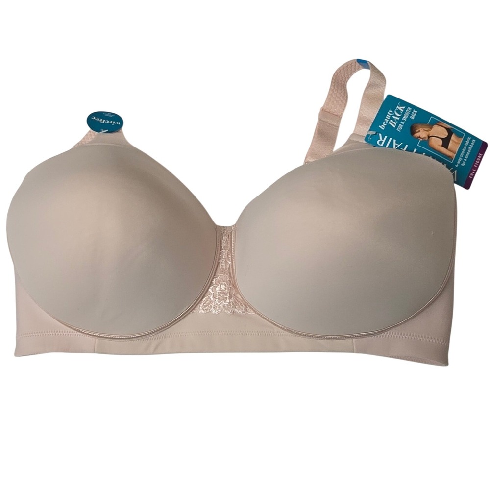 Vanity Fair Beauty Back Wirefree Bra 71380 Sheer Quartz Full Figure 40DDD NWT